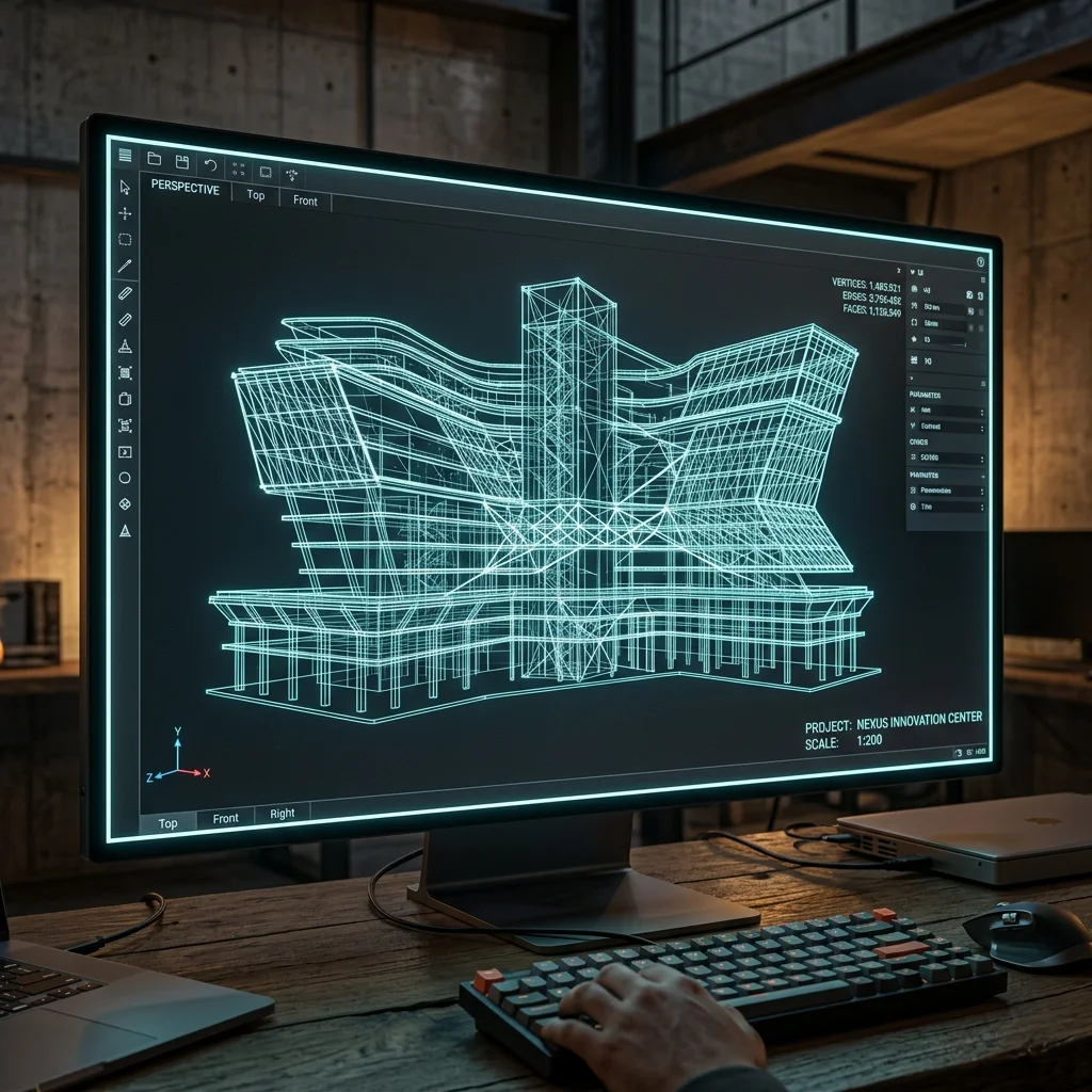 3D CAD Wireframe Design