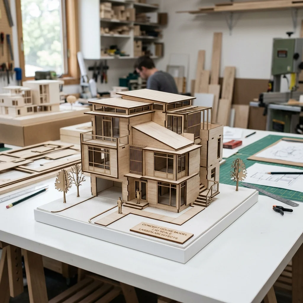 Finished Assembled Balsa Model